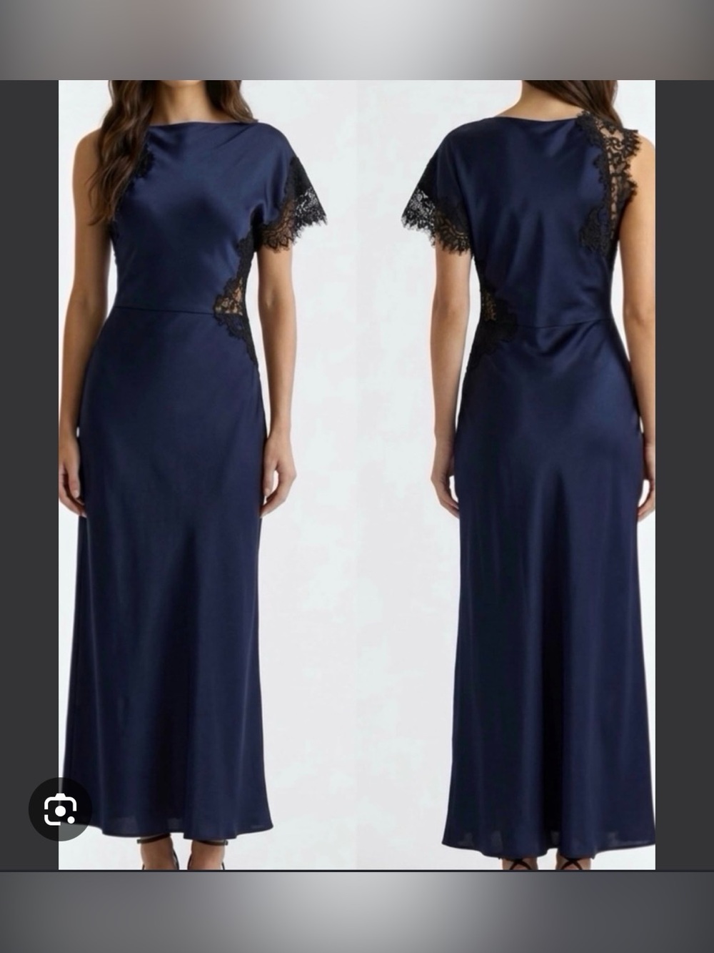 ELODIE The Label Navy Lace Lace Dress